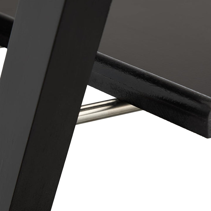 Relaxdays Kofferständer, klappbar, Kiefernholz, HxBxT: 81 x 46 x 43 cm, Gepäckständer mit Ablagefläc