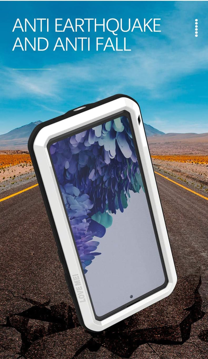LOVE MEI für Samsung Galaxy S20 FE 5G Hülle, Outdoor-Sportarten Heavy Duty Ganzkörper Schutzhülle An