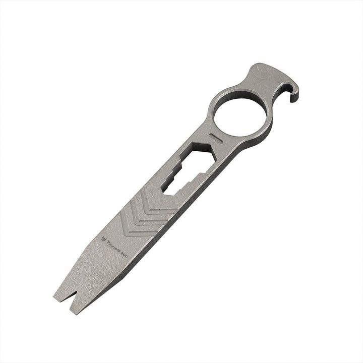 EDC-Multifunktions Brechstange aus Titan mit Flaschenöffner, Schraubenschlüssel, Nagelheber, Fallsch