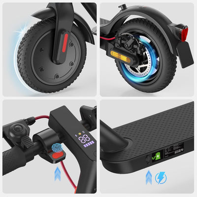 iScooter E Scooter mit Strassenzulassung, 30 km Reichweite, Elektroroller mit Strassenzulassung (ABE