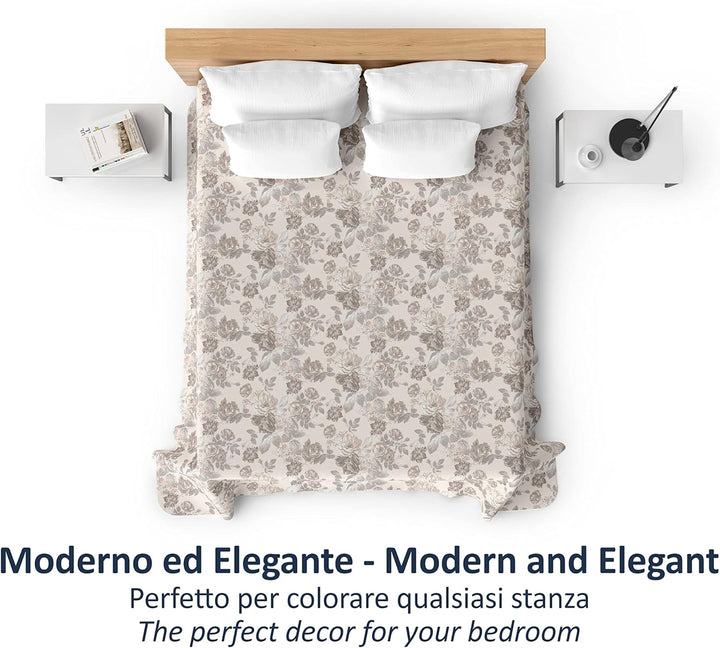 CosìCasa - Tagesdecke Bettüberwurf Doppelbett - Quilt Überwurf Tagesdecke - Weich und Maschinenwasch