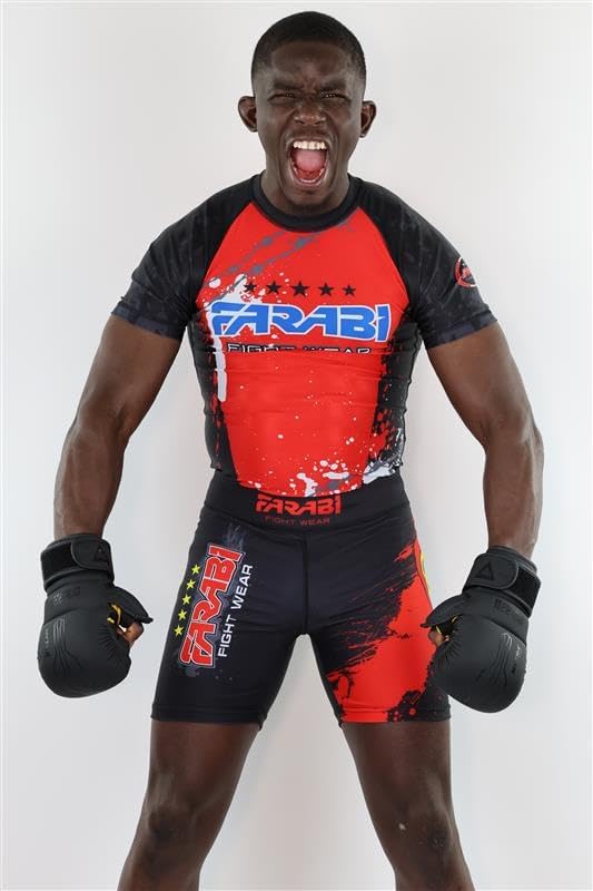 Farabi Sports Kompressions Vale Tudo Short, Kompression MMA Shorts, Kampfsport,Cage Fighting,Grappli