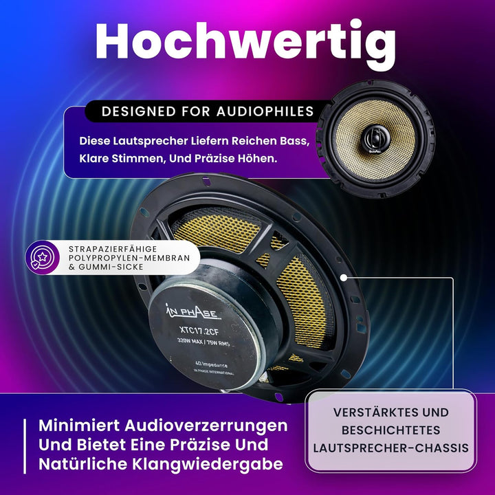 In Phase XTC17.2 250 W Lautsprecher Koaxial System
