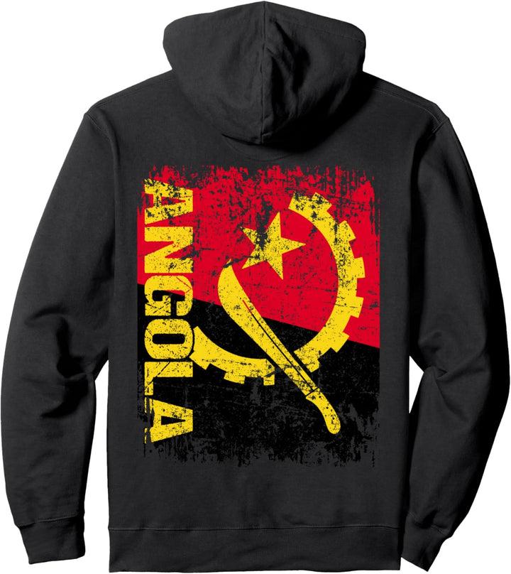 ANGOLA Flagge | Damen Herren Kinder ANGOLA Pullover Hoodie