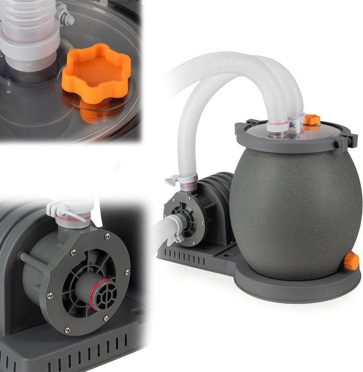 COIL Pool-Filterpumpe Sandpumpe, Sandfilter für schwimmbäder, Filterpumpe, Förderleistung: 4542 l/h,