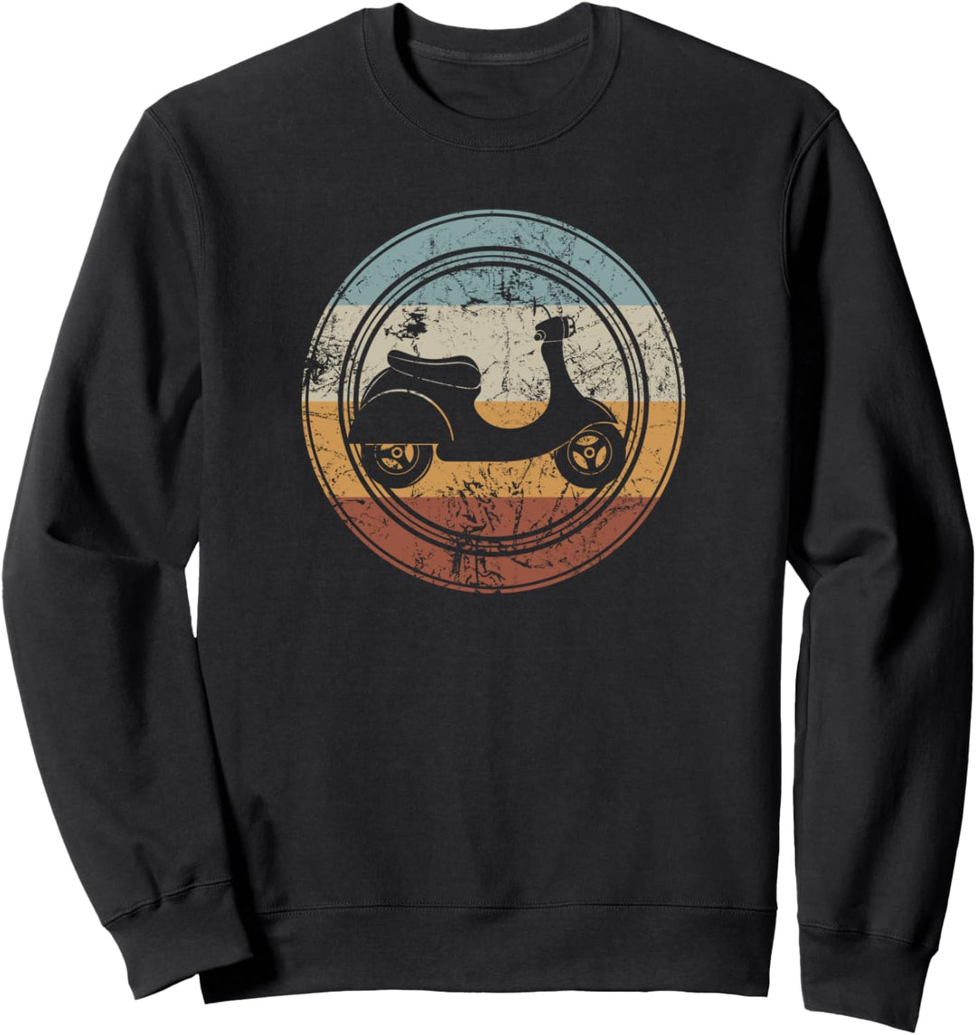 Roller Mofa Moped I Moped fahren Vintage Retro Sweatshirt