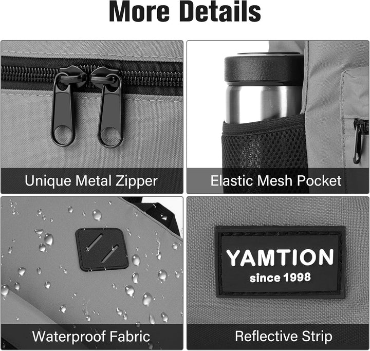 YAMTION 17,3 Zoll Rucksack Herren und Damen,Schulrucksack Jungen und Mädchen Teenager,Schulranzen Sc