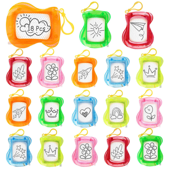 Mini Maltafel Zaubertafel, 18PCS Mini Zaubertafel Kinder, Magnetische Maltafel, Mitgebsel Kindergebu