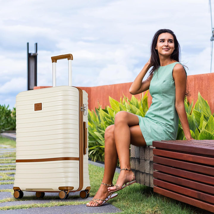Joyway 28“ Koffer Reisekoffer von ABS Hartschalen Erweiterbar Trolley Kofferset mit TSA Schloss und
