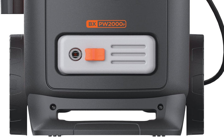 BLACK+DECKER Hochdruckreiniger BXPW2000PE mit Patio Cleaner Deluxe und Feste Bürste (2000 W, 140 bar