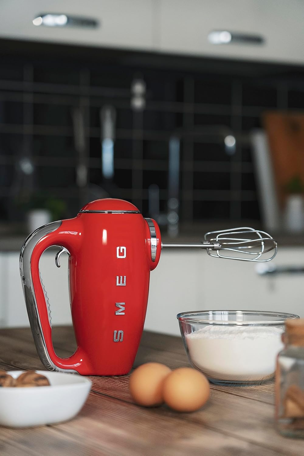 Smeg, HMF01RDEU Electric Mixer, 9 -Geschwindigkeitsniveaus, Turbofunktion, glattes Start -Start -up