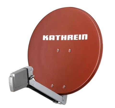 HD Sat Anlage von Kathrein für 4 Anschlüsse mit Kathrein CAS 80 (75cm) in rot Quad LNB - Für HDTV 10