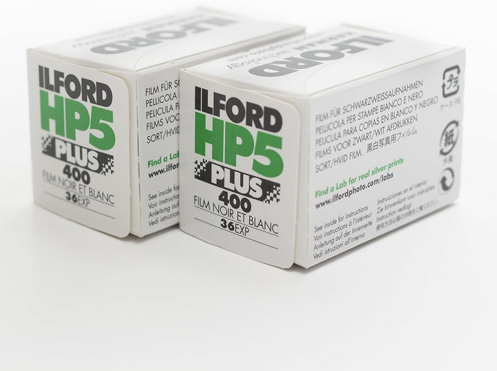 Ilford 1574577 HP5 Plus Schwarz-Weiss Druckfolie, 35 mm, ISO 400, 36 Aufnahmen (2 Stück) 1 PACK, 1 P