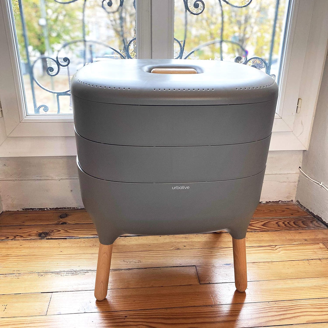 Urbalive Grau Wurmbett/zusätzliche Tablettverlängerung I für Wurmkomposter