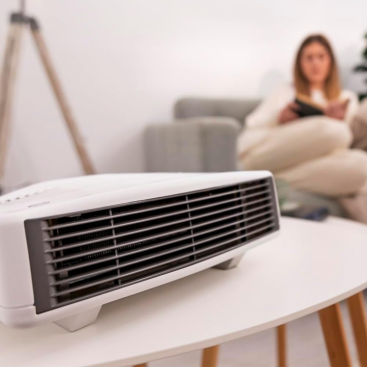 Cecotec Elektrischer Heizlüfter – Thermoventilator – ReadyWarm 3000 Horizon White. 3000 W, 2 Leistun