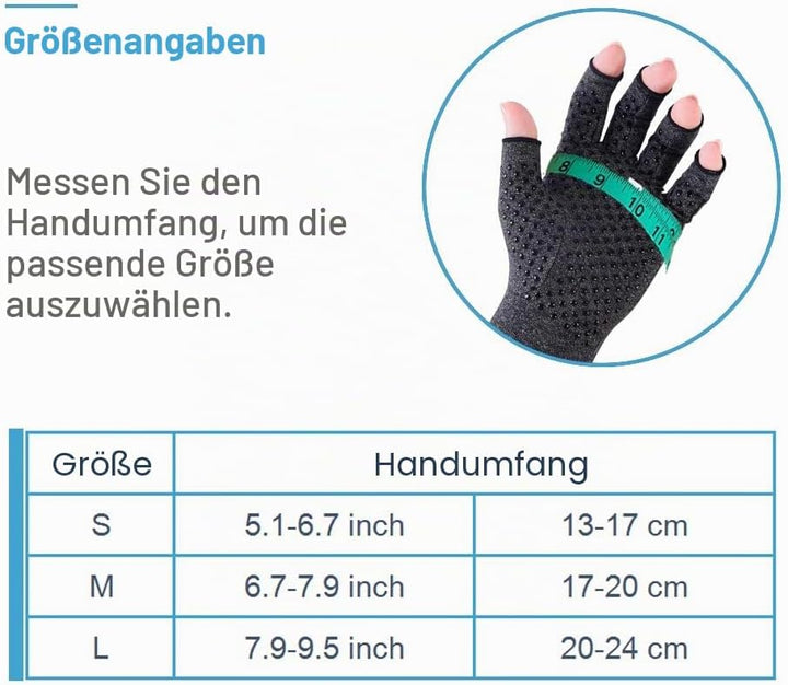 Donfri 2 Paare Arthritis Handschuhe Kompressionshandschuhe Fingerlose handschuhe fr Schmerzlinderung