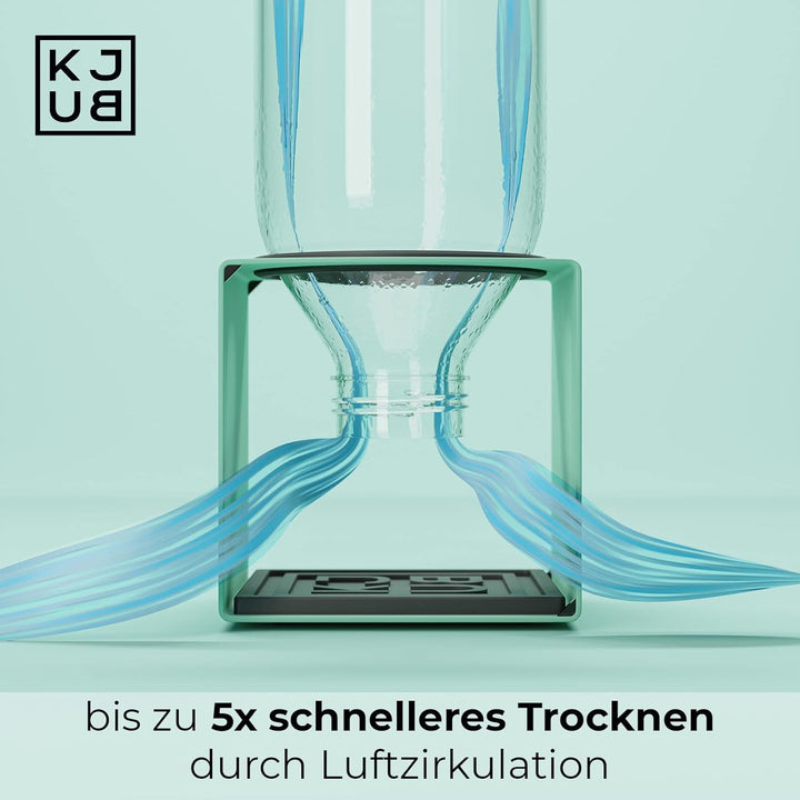 KJUB Flaschenhalter kompatibel für Flaschen von SodaStream, Aarke, AirUp UVM.| Zum Trocknen &amp; zur Au