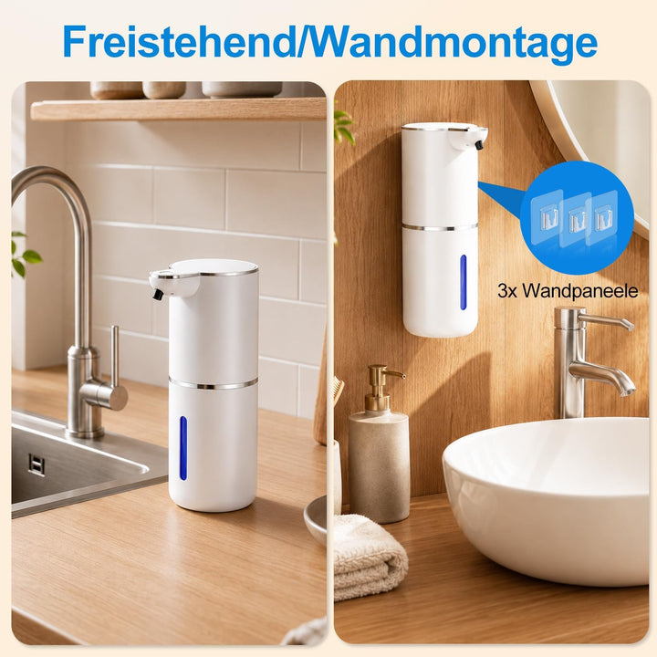 Amyzavls Seifenspender Automatisch für Flüssigetyp, Wandbefestigung Berührungslos Elektrischer Seife