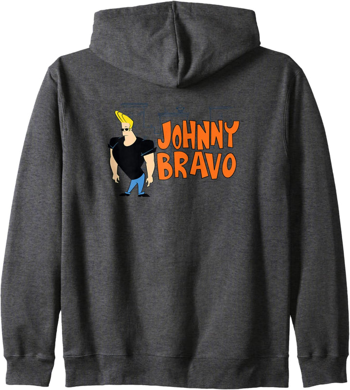 Johnny Bravo City Logo Kapuzenjacke