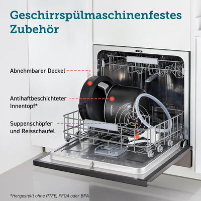 COSORI Schnellkochtopf, 9-in-1, Multikocher mit 14 Funktionen, 5,7 L Pressure Cooker, Reiskocher, Da