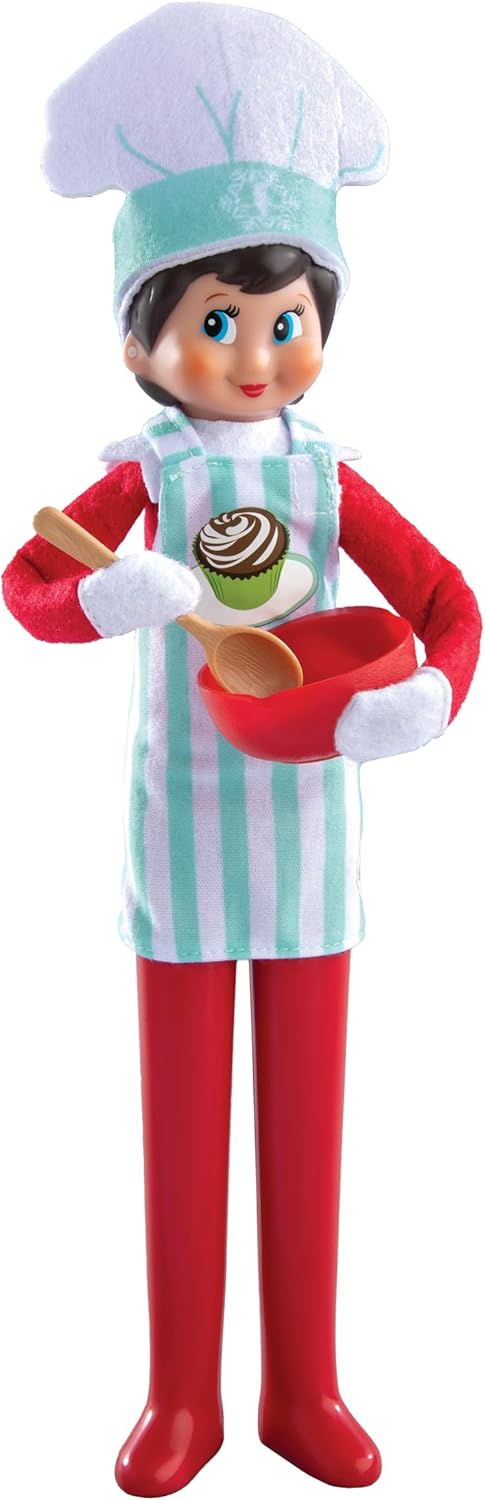 The Elf on the Shelf® - MagiFreez™ Weihnachtsbäckerei | Outfit mit Kochmütze, Schürze & Backzubehör