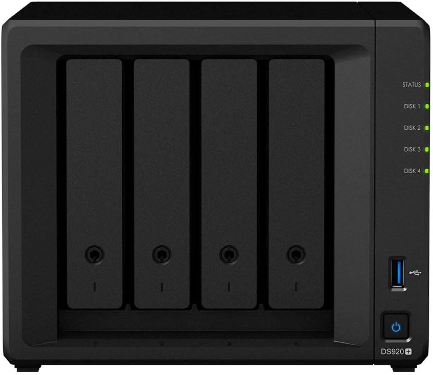 Synology DS920+(8G) RAM 4-Bay 16TB Bundle mit 4X 4TB Seagate IronWolf 16TB Seagate IronWolf, 16TB Se
