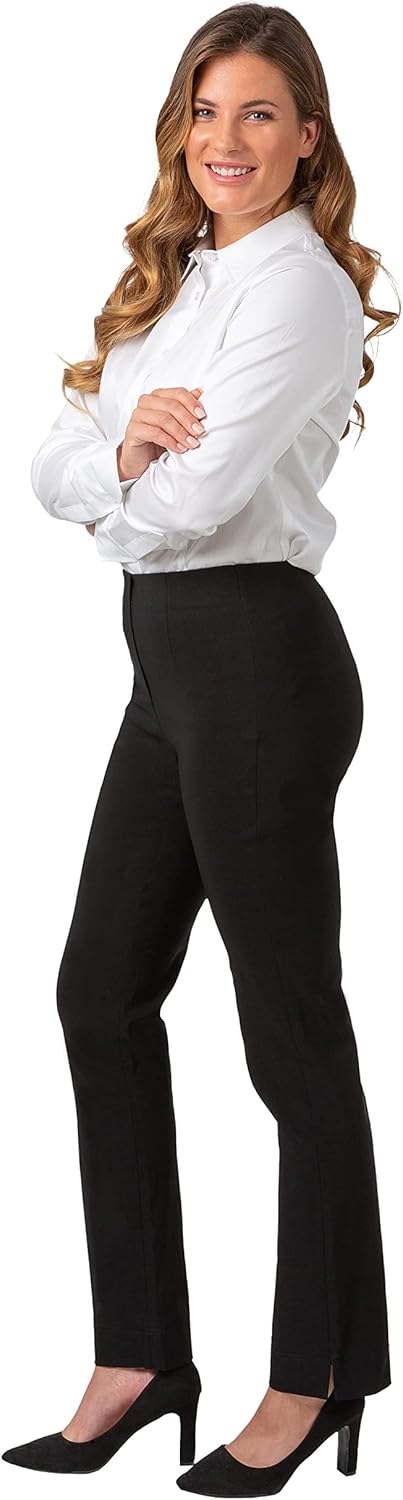 Gio Milano, Gio-Gabi, super Stretch Hose mit geradem Bein ohne Verschluss 36 Kurz Schwarz, 36 Kurz S