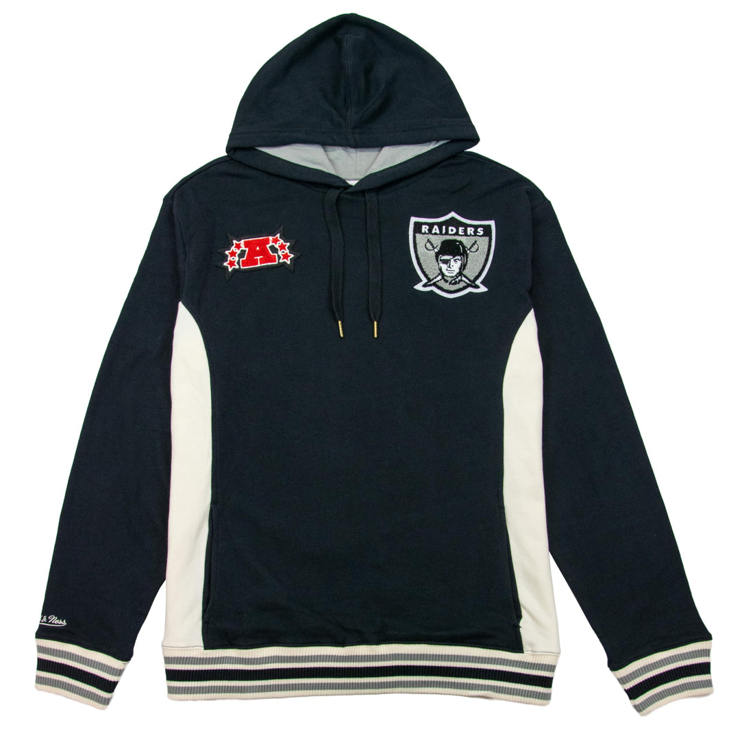 Mitchell & Ness Team Legacy French Terry Hoody - NFL L Oakland Raiders, Schwarz, L Oakland Raiders,