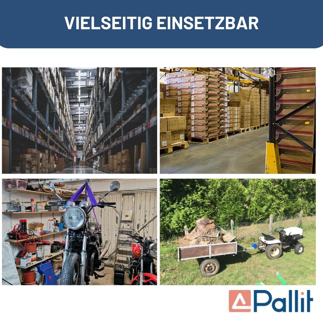 Pallit Flaschenzug CHAIN-M | 2000 kg Tragkraft | 2,5 m Hubhöhe | robuste Stahlkette | Seilzug mit 36