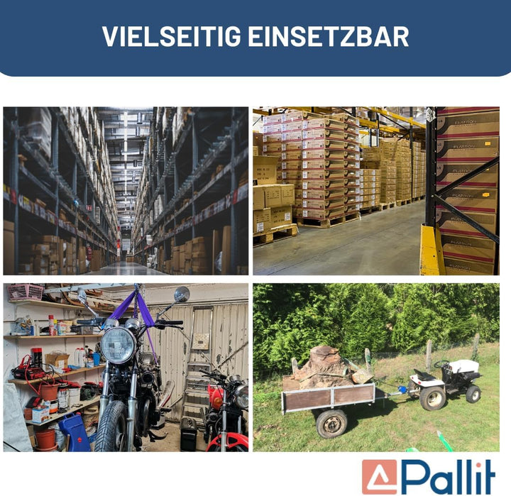 Pallit Flaschenzug CHAIN-M | 2000 kg Tragkraft | 2,5 m Hubhöhe | robuste Stahlkette | Seilzug mit 36