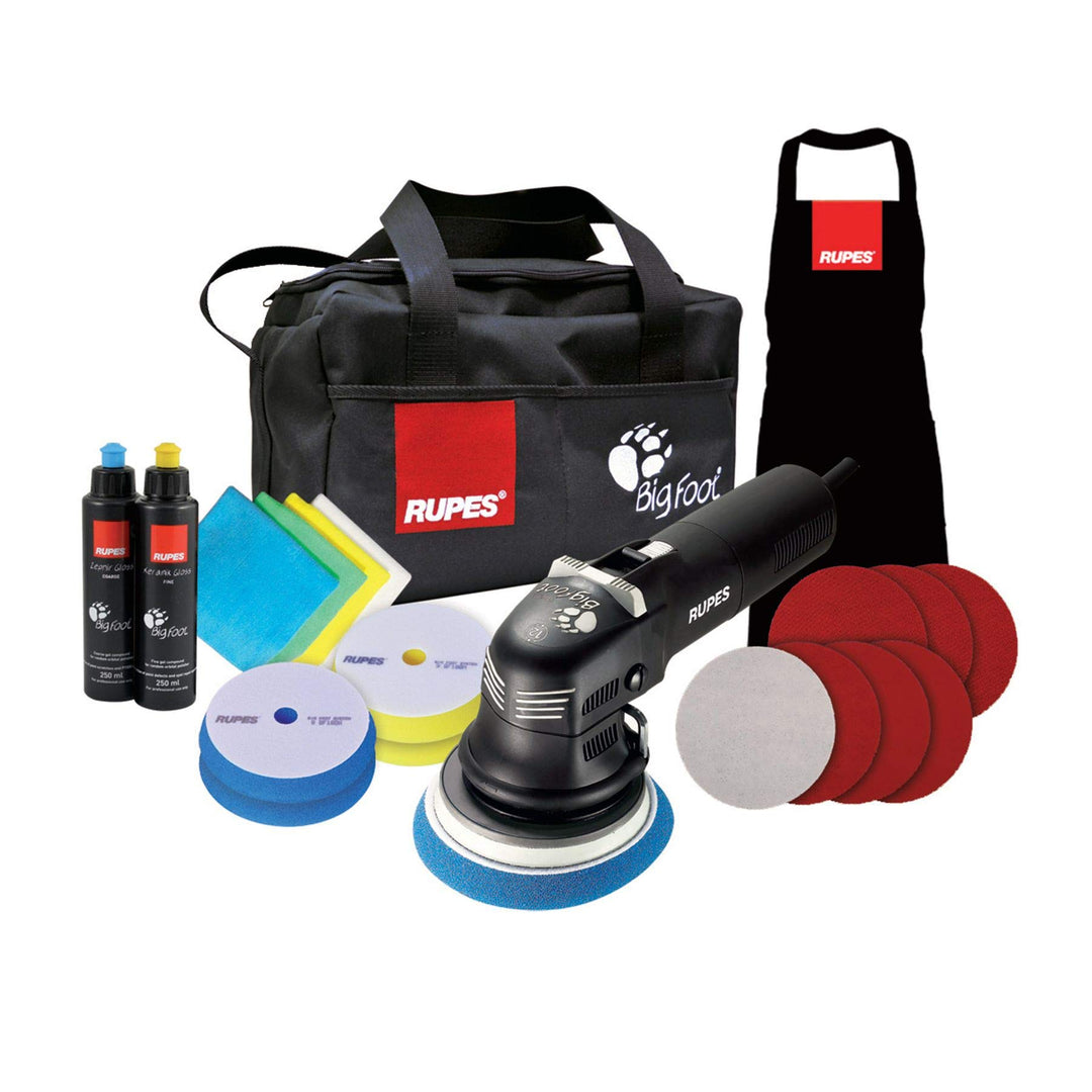 Rupes LHR12E DLX Kit Car Polisher (Rupes Duetto 12mm car polisher Deluxe) Black 220v EU Plug
