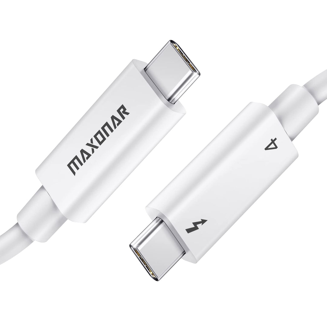 Maxonar [Intel Zertifiziert] Thunderbolt 4 Kabel 2m, TB4 Kabel,USB 4,40Gbits,8K Display,Kompatibel m