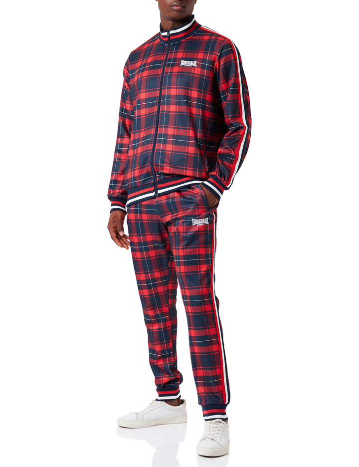 Lonsdale Herren Wickstone Trainingsanzug 3XL Rot/Blau, 3XL Rot/Blau