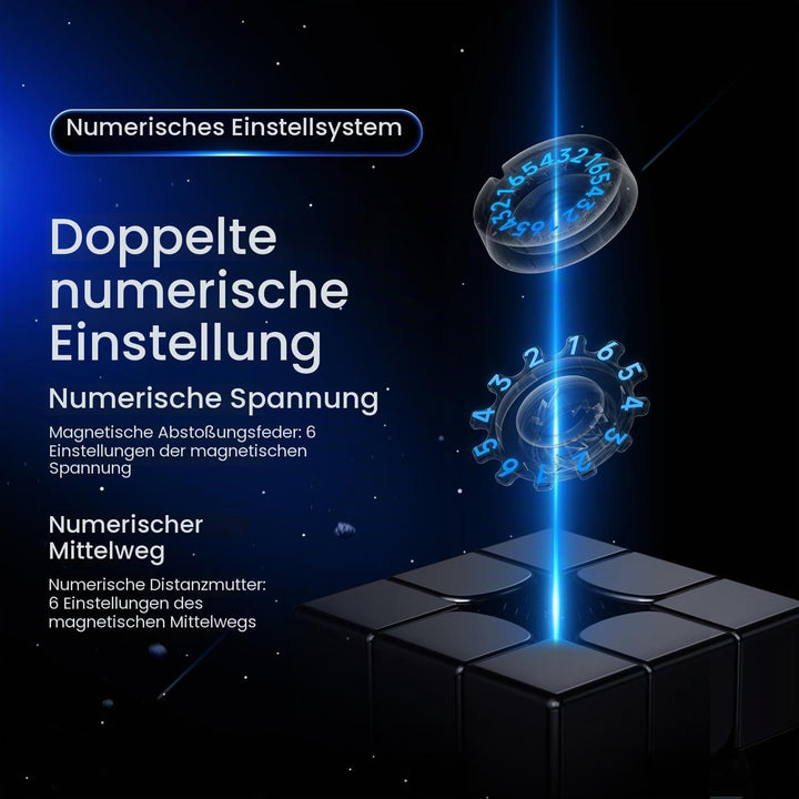GAN14 Maglev Pro Zauberwürfel Magnetisch 3x3, Magic Speed Cube mit Pro Level Anti-POP &amp; Anpassbarem