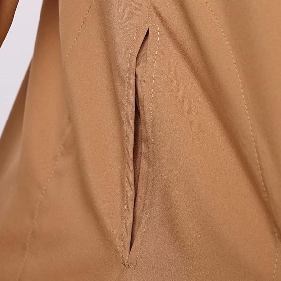 CAMDOM Naher Osten Arabische Herren Roben Muslimische Kaftan Kleidung V-Ausschnitt Thobe Arabisch Mu