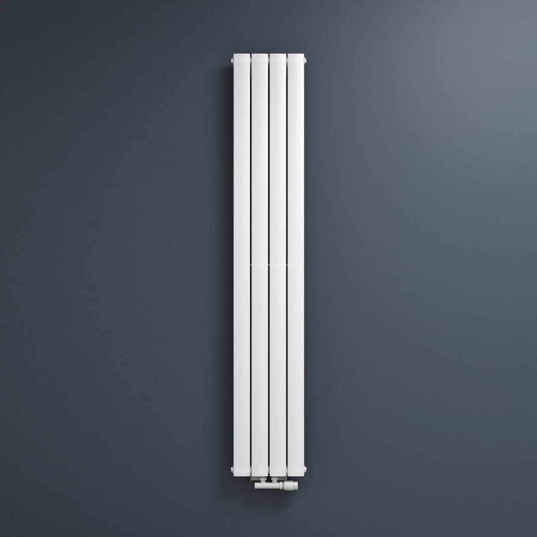 Mai &amp; Mai Badheizkörper flach 180x31cm Heizkörper in Weiss | Mittelanschluss Paneelheizkörper Vertik