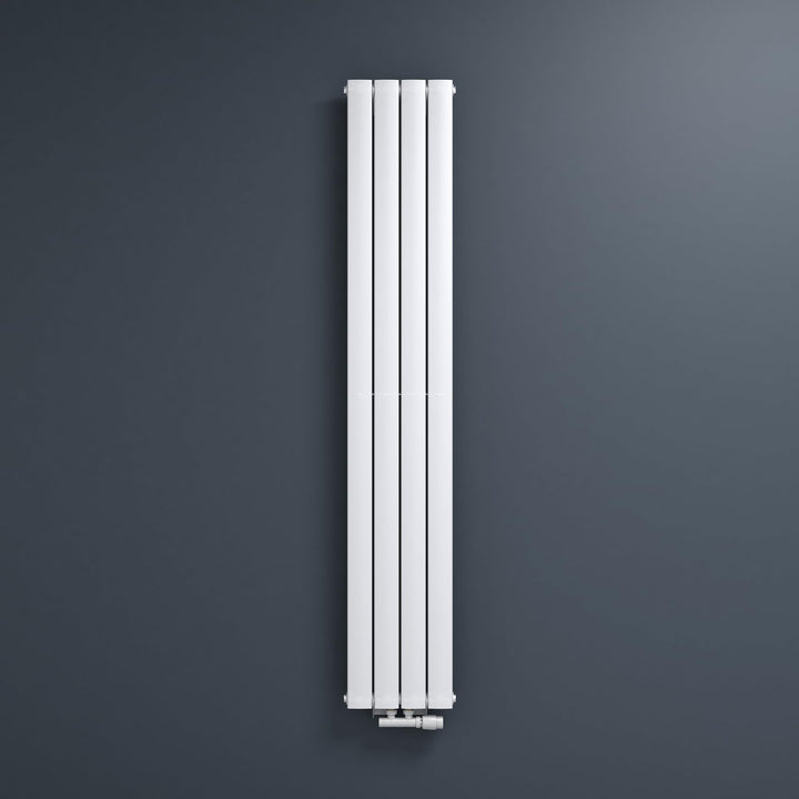 Mai &amp; Mai Badheizkörper flach 180x31cm Heizkörper in Weiss | Mittelanschluss Paneelheizkörper Vertik