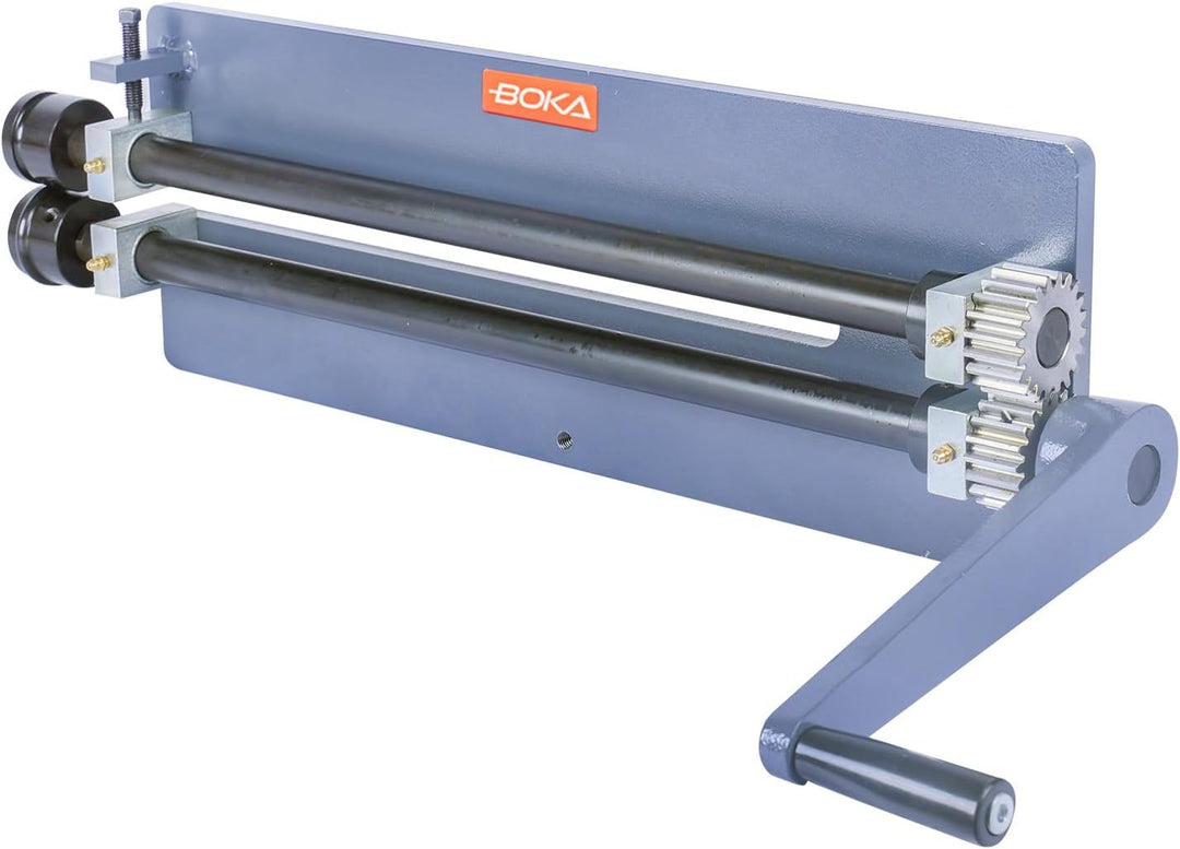BOKA Sickenmaschine Manuelle– 457 mm Ausladung, bis 1,2 mm Stahlblech, Gussgehäuse, 6 Walzensätze, H