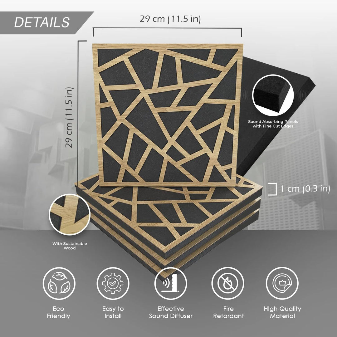 Arrowzoom 8 Diffus PROFI Akustische Holzplatte Absorbieren Aufnahmestudio Höhe Dichte Lärmminderung