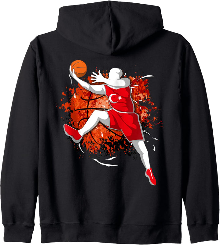 Türkei Basketball Mannschaft Türkische Nationalflagge Sport Kapuzenjacke
