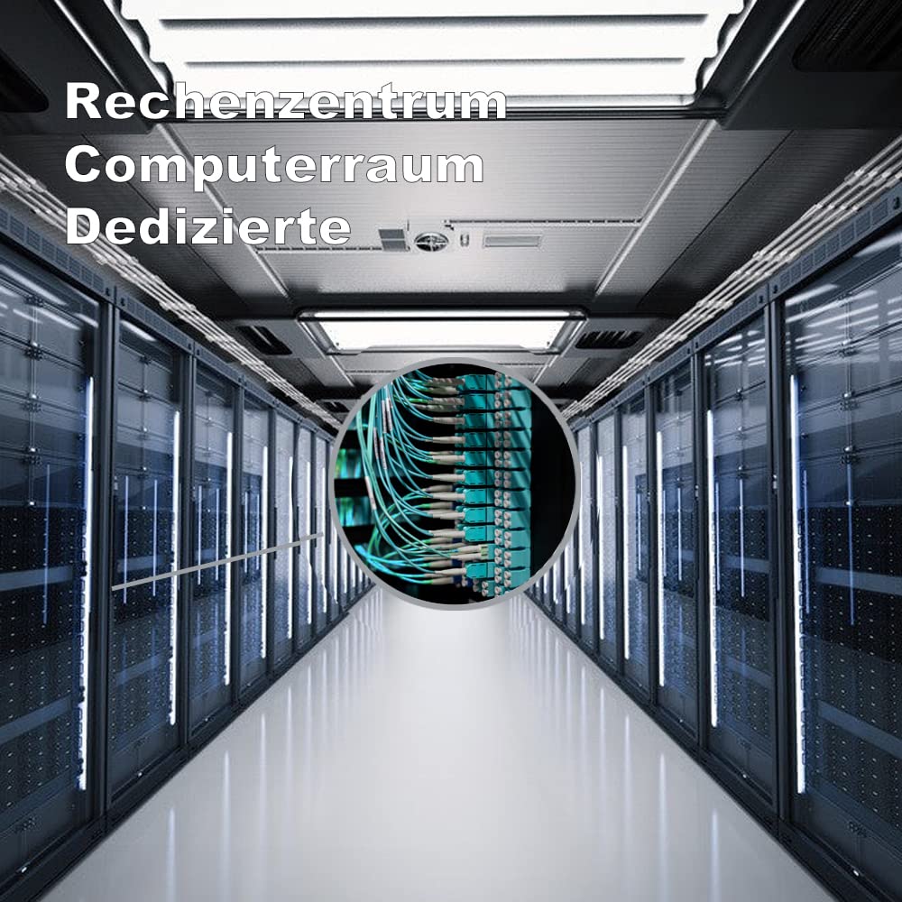 0.5M OM4 LC auf LC LWL Glasfaser Patchkabel | Längenoptionen: 0,2m-100m, 40 GB/100 GB Duplex, 50/125