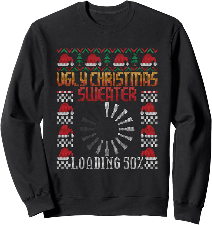 Ugly Christmas Sweater Loading Xmas Gaming Nerd Gamer Game Sweatshirt