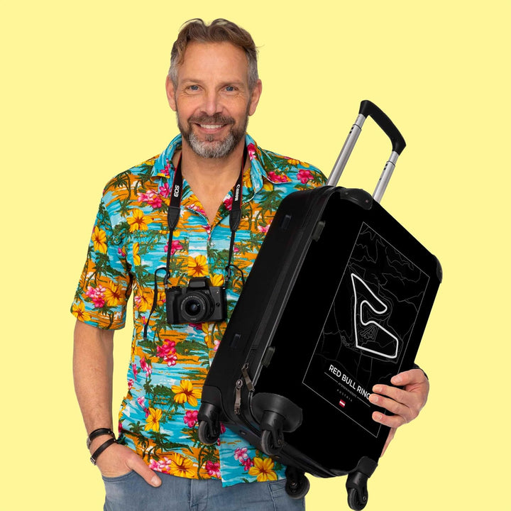 Koffer gross Trolley Rollkoffer Reisekoffer mit 4 Rollen Fotokoffer - Motorsport - Red Bull Ring - R