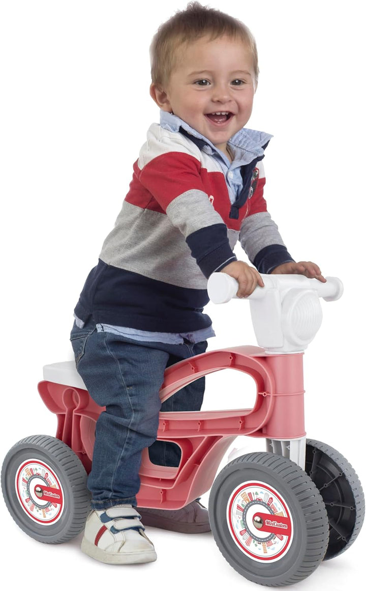 Chicos - Custom Coral tragbares Mini-Motorrad mit Vier Rädern für mehr Stabilität | Kindermotorrad f