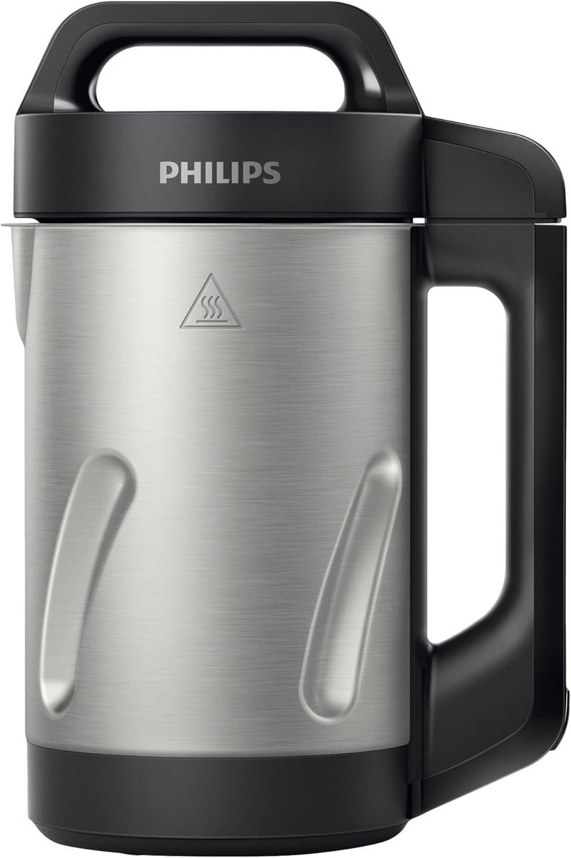 Philips HR2203/80 Standmixer mit Heizfunktion, schwarz 1,2 l, 1000 W