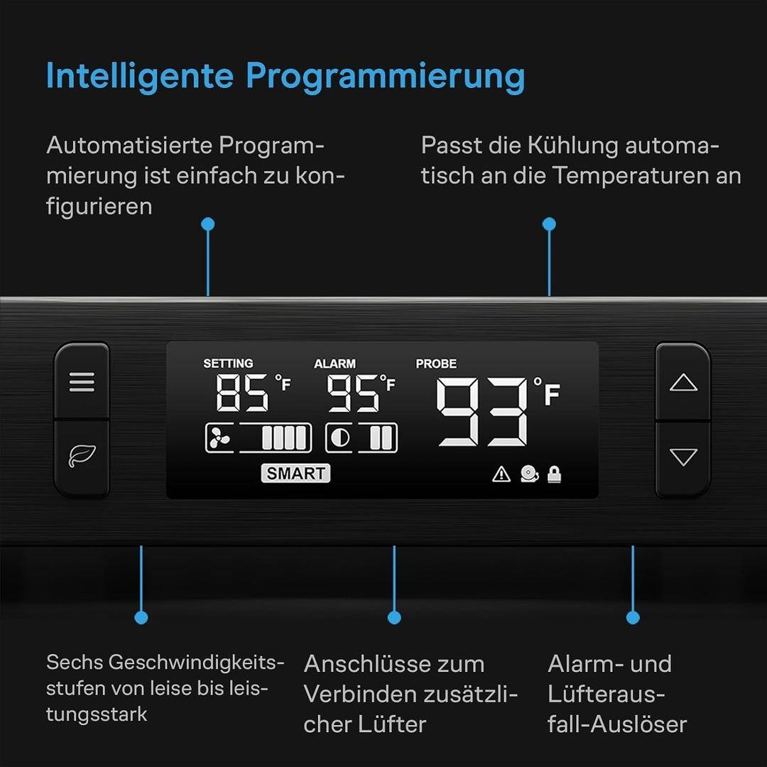 AC Infinity AIRCOM T10, leises Lüftersystem 17" (43 cm) für Receiver, Verstärker, DVR, AV-Cabinet-Ko