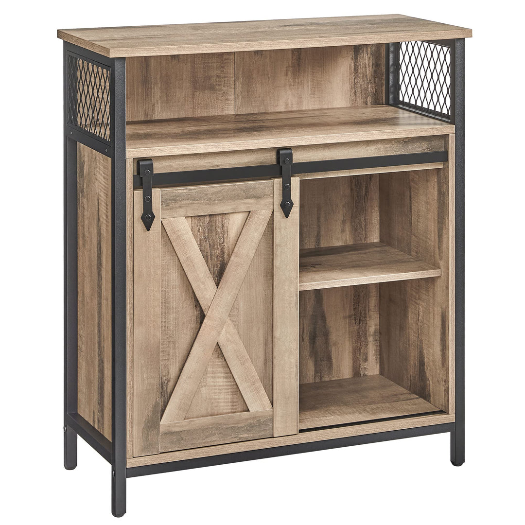 VASAGLE Sideboard, Küchenschrank, Aufbewahrungsschrank, mit Schiebetür, 30 x 70 x 80 cm, verstellbar