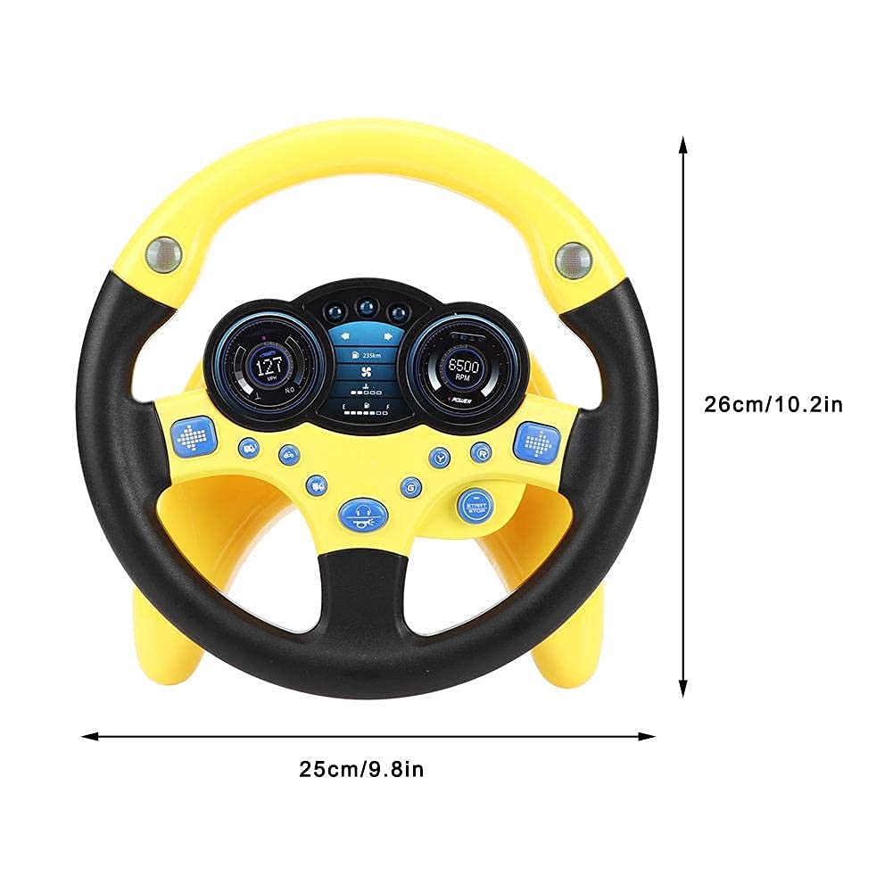 Lenkrad Spielzeug Beifahrer Auto Spielzeug mit Musik und Licht Kind Kinder fahren Lernspielzeug Musi