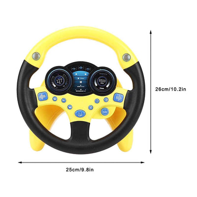 Lenkrad Spielzeug Beifahrer Auto Spielzeug mit Musik und Licht Kind Kinder fahren Lernspielzeug Musi
