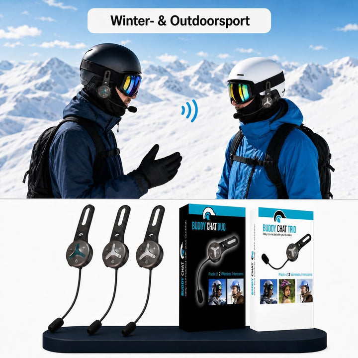 @tec BuddyChat Trio - 3X Bluetooth® Headset-Module für bis zu 3 Personen Gegensprechanlage (Intercom